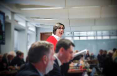 Councillor Clare Curran speeking at Surrey County Council Full Council Meeting - March 2024
